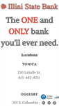 Mobile Screenshot of illinistatebank.com